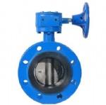 F7480 Marine worm gear double flanged butterfly valve