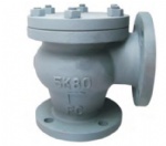 JIS F7359 5K/10K Marine cast iron lift check angle valve